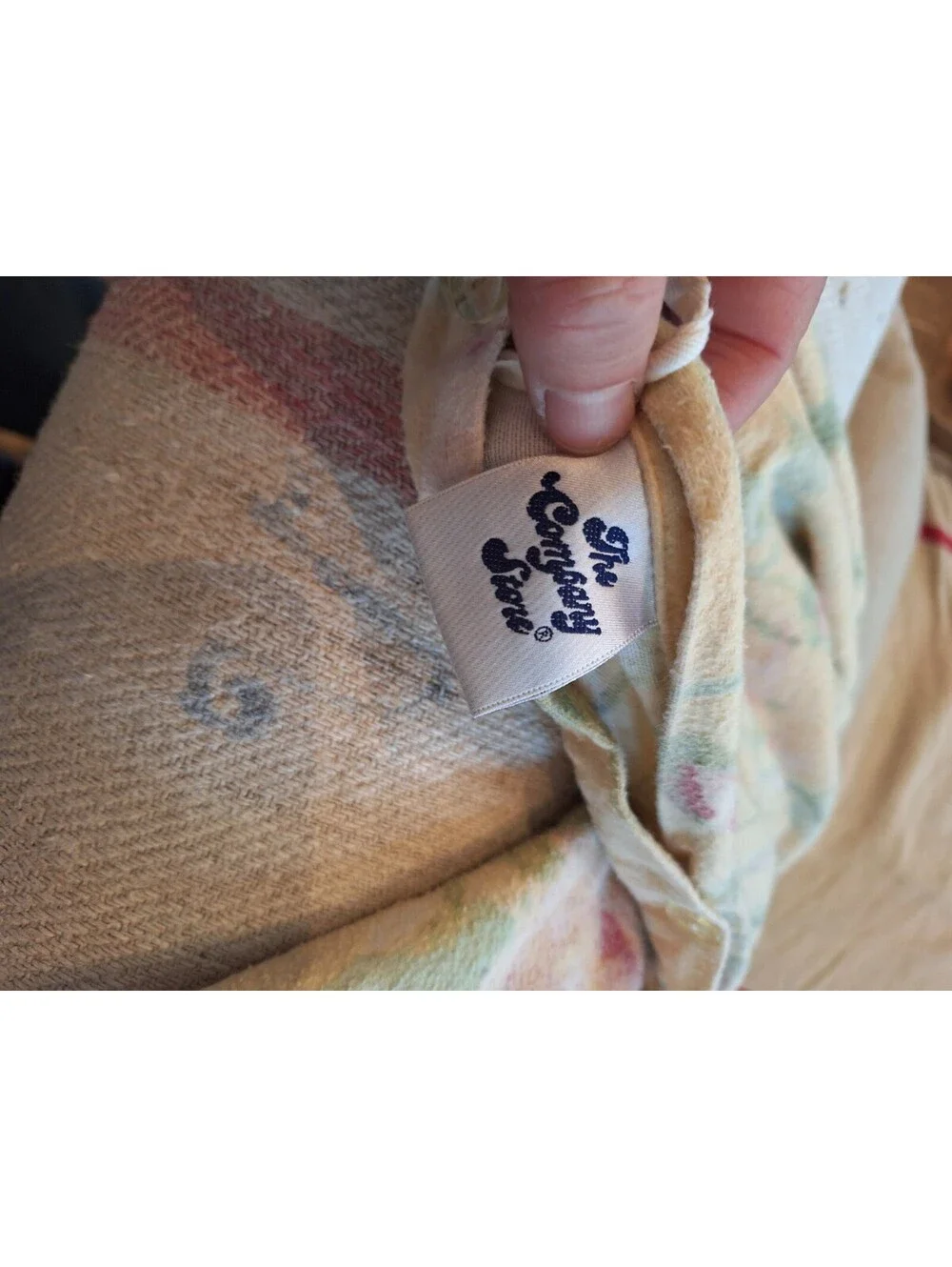 Vintage Cottage Core Duvet, Flannel, QUEEN, The Company Store 1980's. Germany.
